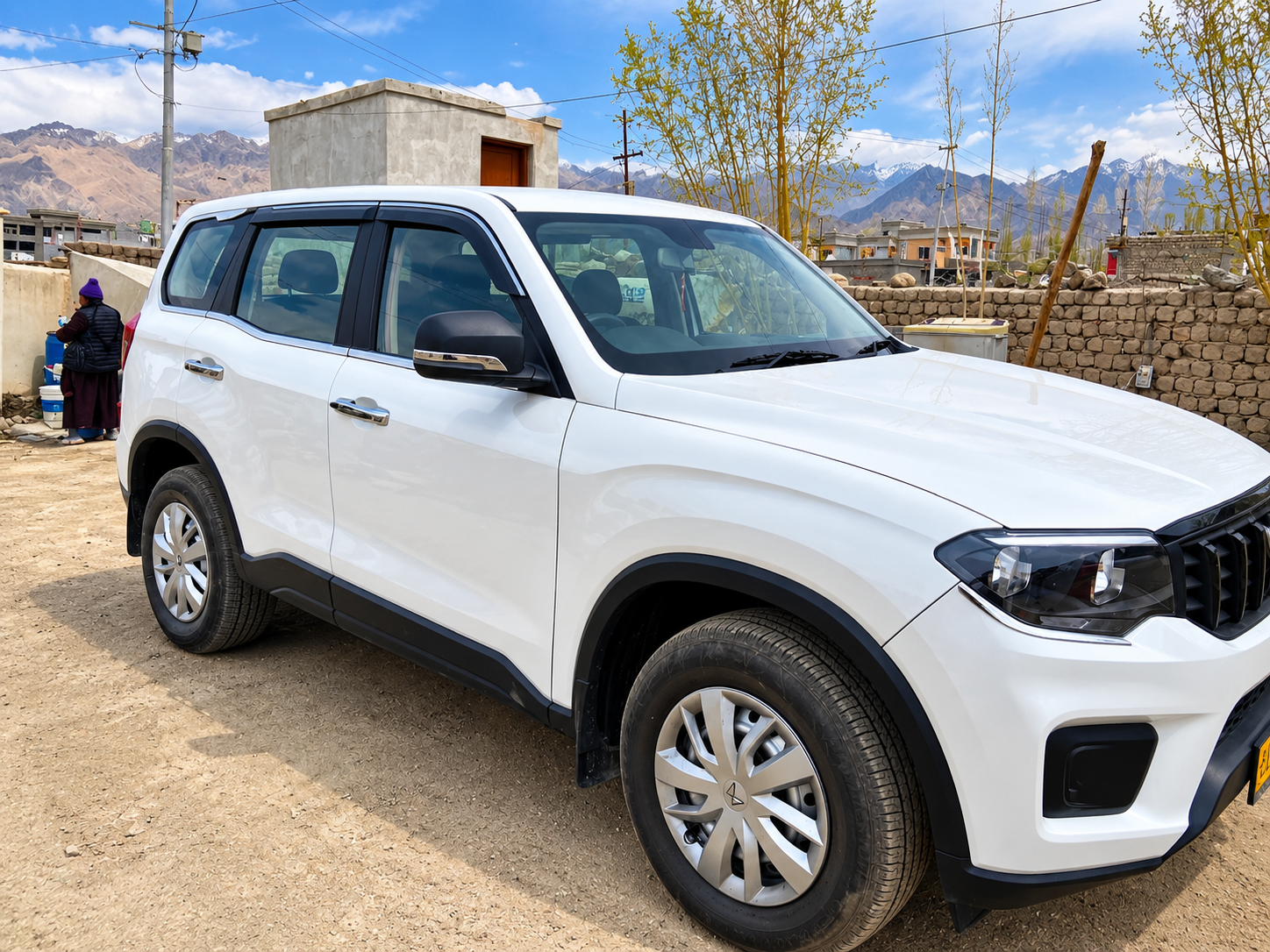 Kanji Tours vehicle in mountain terrain